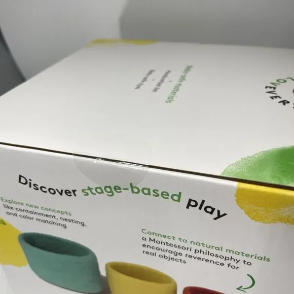 New Lovevery Nesting Felt Baskets Montessori Education Tools Stacking Sensory - Picture 6 of 8